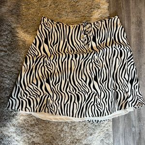 NastyGal Zebra Skirt size L